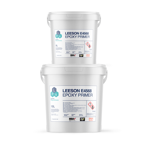 Leeson E4568 Epoxy Primer in 5 and 10 litre cannisters
